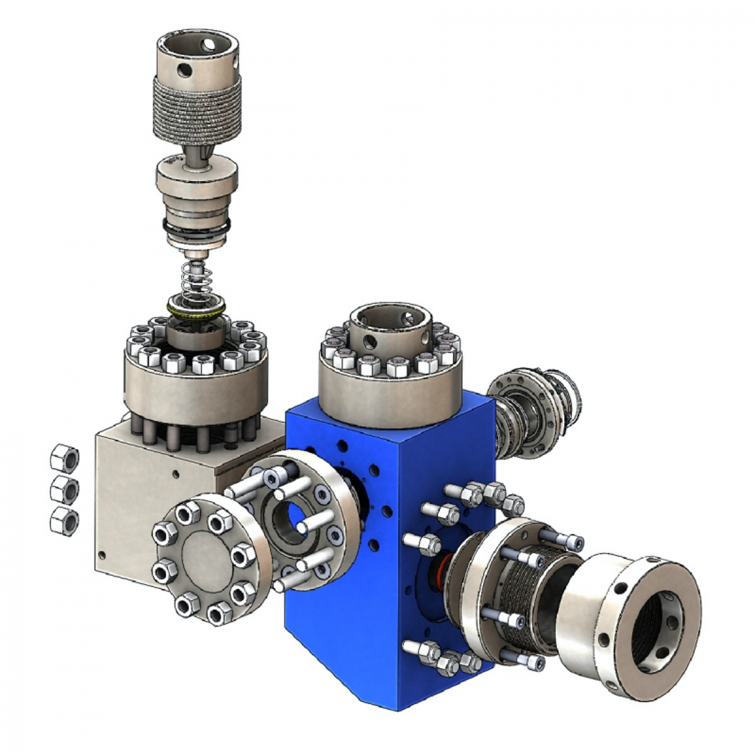 Fluid End for National Mud Pump 12-P-160 5000 PSI New Style - Cod. TME F4020AA